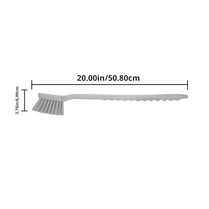SPARTA 40501EC26 Plastic Large Scrub Brush, Kitchen Brush, Utility Brush With Long Handle For Cleaning, 20 Inches, Pink, (Pack of 6)