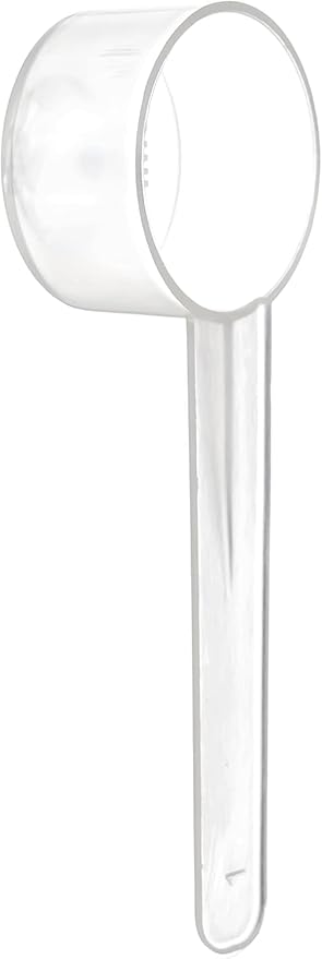 50 Measuring Spoons Set with Short Handle - 1 Teaspoon (5 ML) Clear Plastic Scoops for Creatine, Coffee, Grains, Spices, Powders, and Other Dry Goods, BPA Free, Kitchen Tools Measure, Fits in Jars