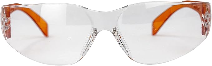 BISON LIFE Safety Glasses - Scratch Resistant Wrap Around Eyewear, Polycarbonate ANSI Z87.1 Impact Resistant Lens