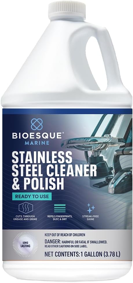 Bioesque Marine Stainless Steel Cleaner & Polish, 1 Gallon (Pack of 1)