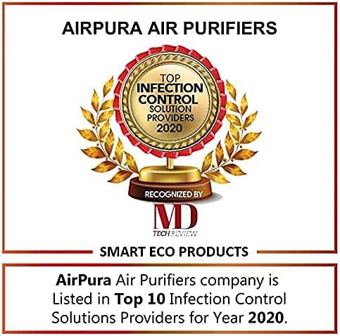 Airpura V600 Air Purifier for Home, V600 True HEPA Filter, Helps to eliminate thousands of airborne particles from air