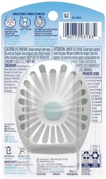 Febreze Winter Spruce Limited Edition Small Spaces Air Freshener, 0.25 fl oz