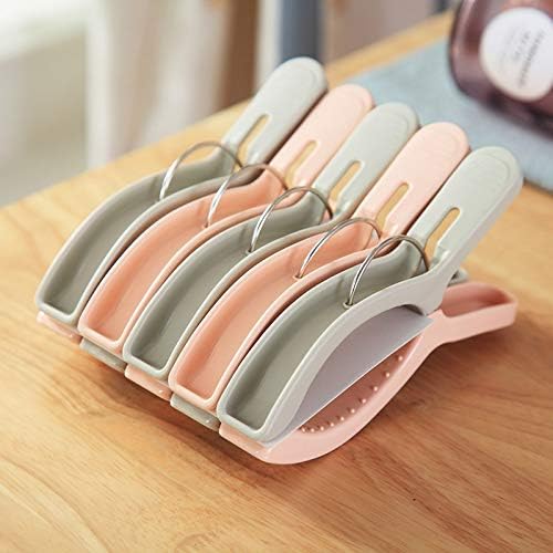 10 Pack Beach Towel Clips for Beach Chairs Jumbo Size Towel Clamps Lounge Pool Chairs on Cruise Chair Plastic Clothes Pegs Hanging Clip Clamps Large Items Cruise Vacation