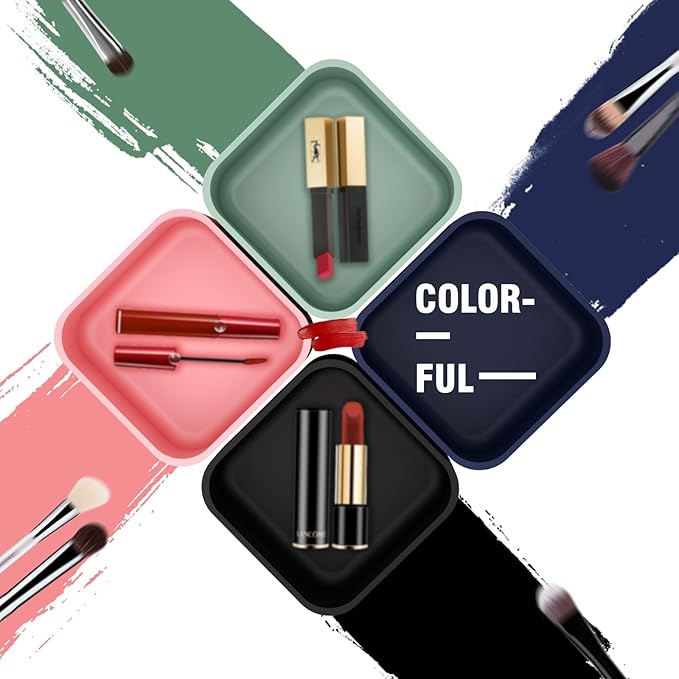 11-Piece Stackable Drawer Organizer Set, Multi-size Desk Drawer Organizer Trays Vanity Storage Bins for Storing Makeup, Stationery, Utensils in Bathroom Dresser, Office and Kitchen