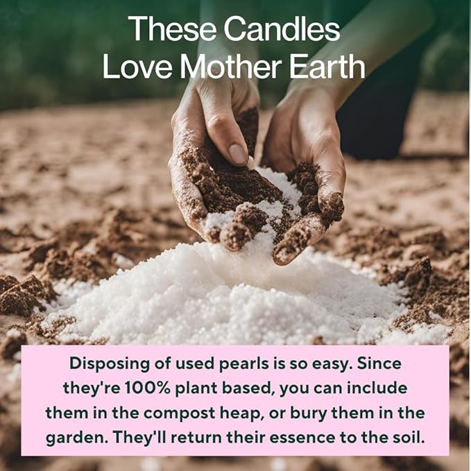 LILY LADUE Sand Candle Kit - 1Lb/16Oz Pearled Candles Sand and Wicks (24) with Bronze Holder, Unscented Aroma Beads, Reusable Pearled Candle Wax for DIY Home Kit, Powder Beads Refill Available