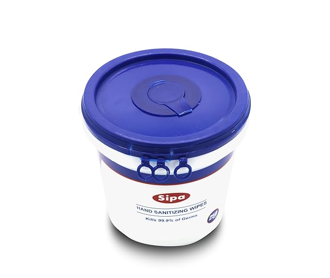 SIPA Hand Sanitizing Wipes 250 WIPES/BUCKET will Refills (1 BUCKET 3 REFILLS)
