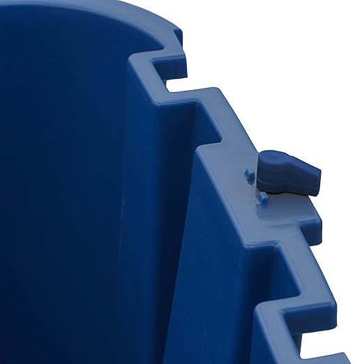 Carlisle FoodService Products Omnifit Mop Bucket with Side Press Wringer and Soiled Water Insert for Floor Cleaning, Kitchens, Restaurants, And Janitorial Use, Polypropylene (Pp), 35 Quarts, Green