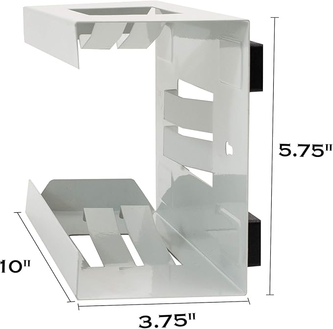 EHOMEA2Z Magnetic Glove Holder,Glove Box Holder,Glove Dispenser,Durable Coated Steel,Space Saving Design for Work,Shop, Garage,Medical Office,Laundry Room,Kitchen,Hospital,Fridge,Wall Mount (White)