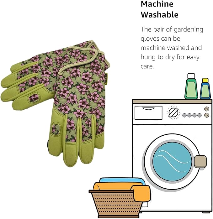 Thorn Proof&Puncture Resistant Gardening Gloves with Grip,Garden Gloves for Women, Leather Work Gloves,Gifts