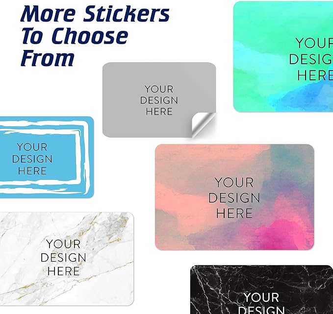 100 Custom Vinyl Stickers - Upload Your own Image, Text, Design, Logo - Personalized Logo Labels for Handmade, Packaging, Bottle, Jars, Candle, Brand Stickers (Gray, 3x2)
