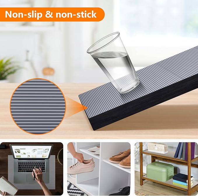 Shelf Liners for Kitchen Cabinets Non Adhesive Drawer Liner EVA Material Cupboard Mat Waterproof Refrigerator Mats Washable Fridge Liner for Cupboard and Desks Clear Shelf Liner 23.6 x 78.7 Inches