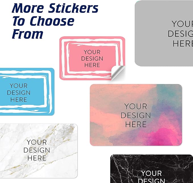 5-1000 Custom Vinyl Stickers - Upload Your own Image, Text, Design, Logo - Personalized Logo Labels for Handmade, Packaging, Bottle, Jars, Candle, Brand Stickers (Pink, 4x2)