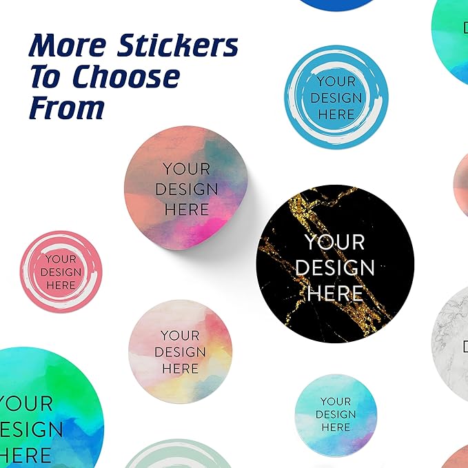 100 Custom Vinyl Stickers - Upload Your own Image, Text, Design, Logo - Personalized Logo Labels for Handmade, Packaging, Bottle, Jars, Candle, Brand Stickers (Rose, 2x2)