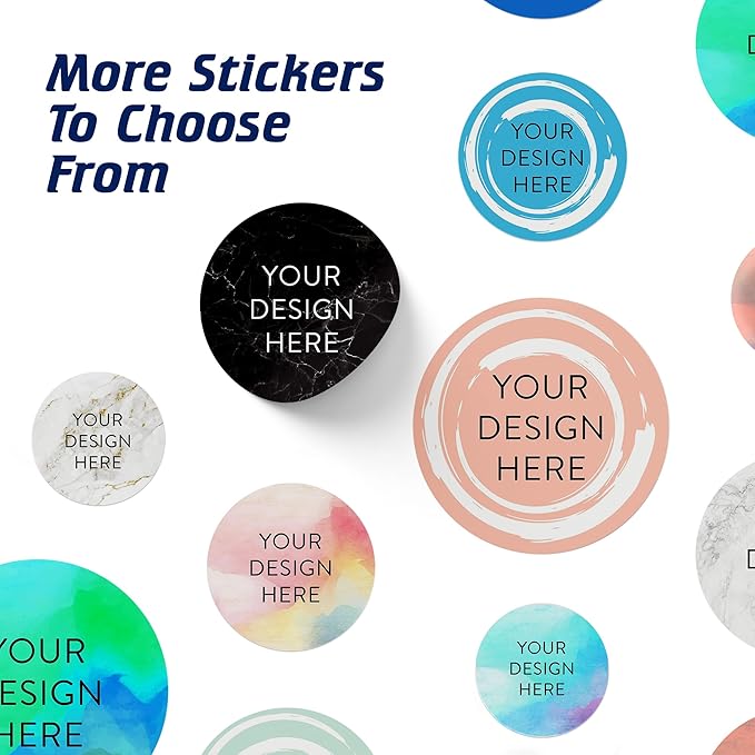 100 Custom Vinyl Stickers - Upload Your own Image, Text, Design, Logo - Personalized Logo Labels for Handmade, Packaging, Bottle, Jars, Candle, Brand Stickers (Peach, 4x4)