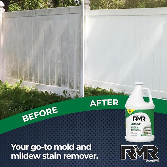 RMR-86 Instant Mold and Mildew Stain Remover Spray - Scrub Free Formula, 1 Gallon