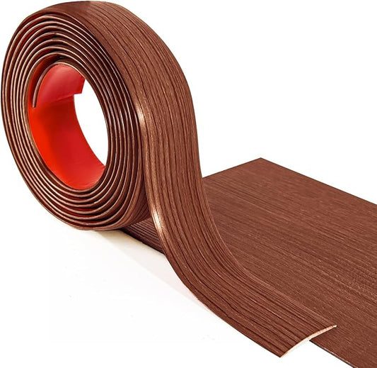 Art3d 10 FT Self Adhesive Vinyl Floor Transition Strip, Laminate Floor Strip Floor Flat Divider Strip for Joining Floor Gaps,Carpet Threshold Transition,Floor Tiles(1.57in, Cherry)
