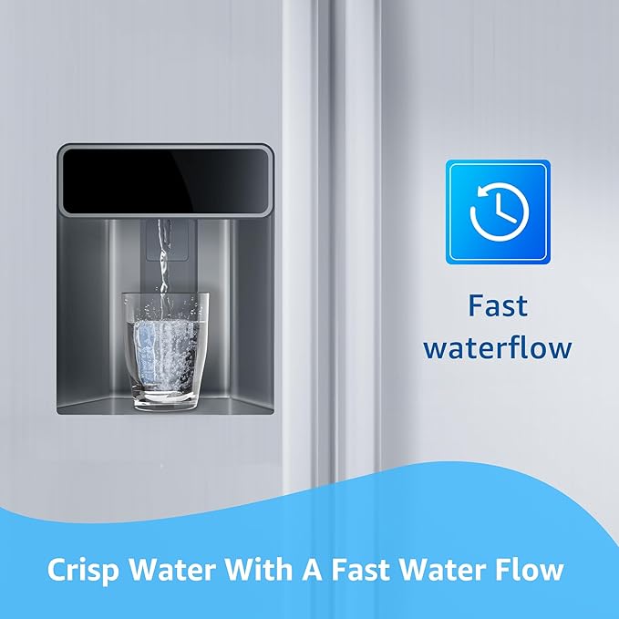 Filterlogic FL-RF48 Replacement for GEยฎ XWF, NSF Certified Refrigerator Water Filter, 3 Filters๏ผNot XWFEยฎ)