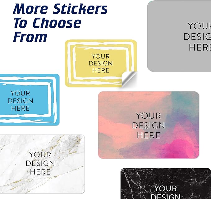5-1000 Custom Vinyl Stickers - Upload Your own Image, Text, Design, Logo - Personalized Logo Labels for Handmade, Packaging, Bottle, Jars, Candle, Brand Stickers (Lemon Swirls, 4x2)