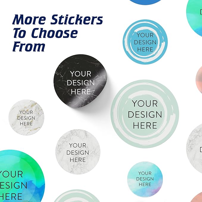 100 Custom Vinyl Stickers - Upload Your own Image, Text, Design, Logo - Personalized Logo Labels for Handmade, Packaging, Bottle, Jars, Candle, Brand Stickers (Mint, 4x4)