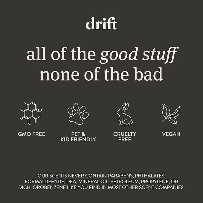Drift Car Air Freshener - Wood Fragrance - Automotive Odor Eliminator - Long Lasting Scent - Scent Refill - Coconut & Pistachio Starter Kit