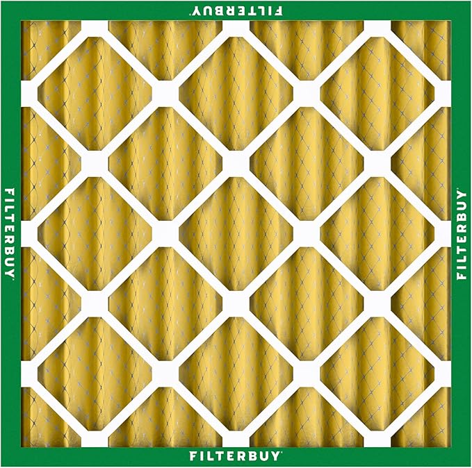 Filterbuy 10x10x2 Air Filter MERV 11 (MPR 1200) Allergen Defense Replacement (4-Pack), Electrostatic Pleated HVAC AC Furnace Filters, Made in USA (Actual Size: 9.50 x 9.50 x 1.75)