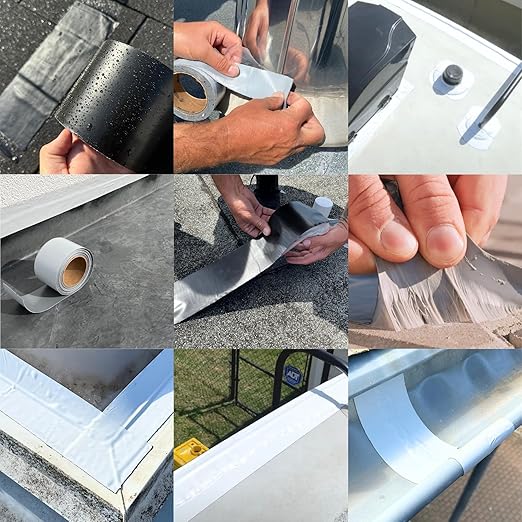 HSS RV Sealant Tape with MicroSealant - Waterproof Commercial Roofing Tape for Roof and RV Repair - UV- & Weatherproof - White - 4 inch x 25 ft.