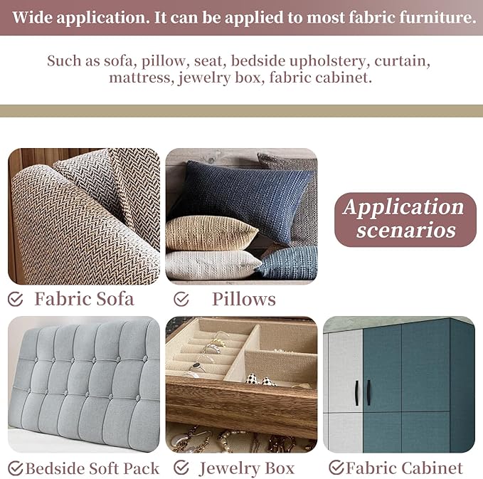 Linen Repair Tape 4x70 Inch Self-Adhesive Couch Patch Repair Fabric Patch for Furniture,Sofas,Cushion,Chairs,Bags,Linen Goods(Black)
