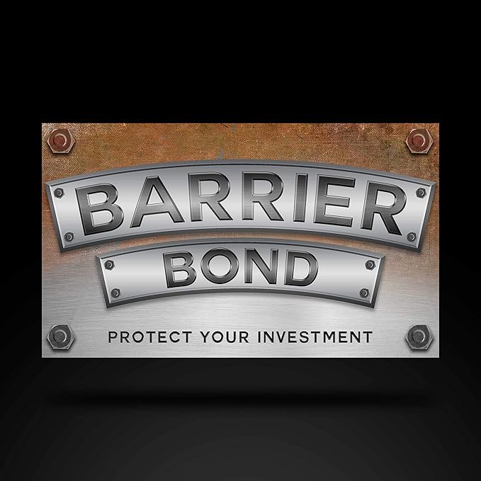 Custom Shop Barrier Bond - Rust Converter & Metal Primer 1-Quart - Rust Inhibitor, Metal Treatment & Protection for Auto, Industrial, Home