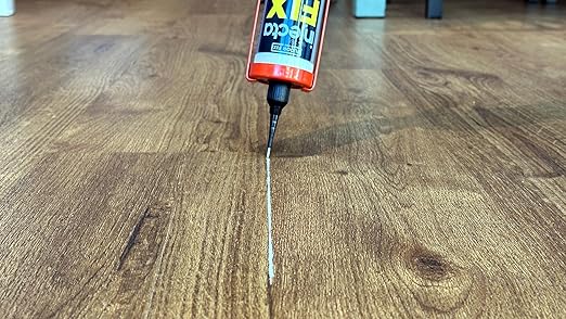 Precision 300ml from Floor-Fix Pro - Fix Loose Tiles - for Loose & Hollow Tiles, Wood, LVT & Laminate - Includes 1.9mm Syringe Tip - Adjustable to 6mm + Anti-Clog Performance (Pack of 3)