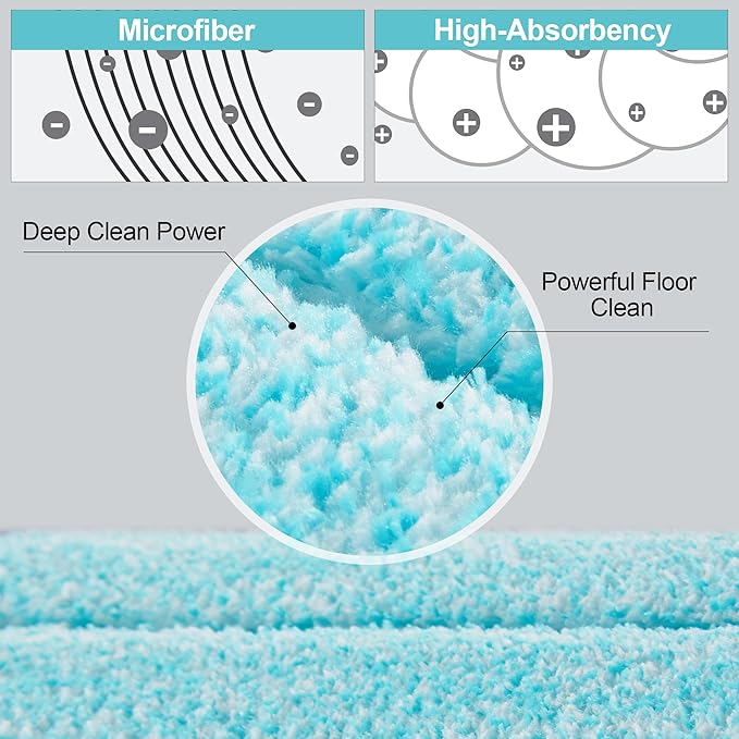 JOYMOOP 18 Inch Dust Mop for Hardwood Floors, Heavy Duty Industrial Wet Dry Mops with Telescopic Handle, Includes 5 Microfiber Mop Pads