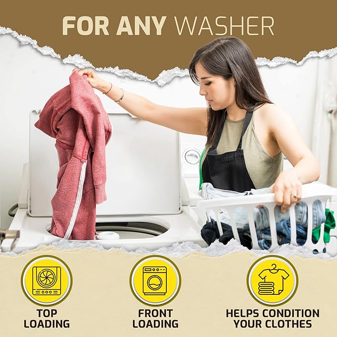 Scent Boosters for Washer, Wild Lemon Aroma - Bulk Laundry Booster Beads and Fabric Smell Deodorizer - In Wash Odor Eliminator Pods for Fresh Scented Clothes