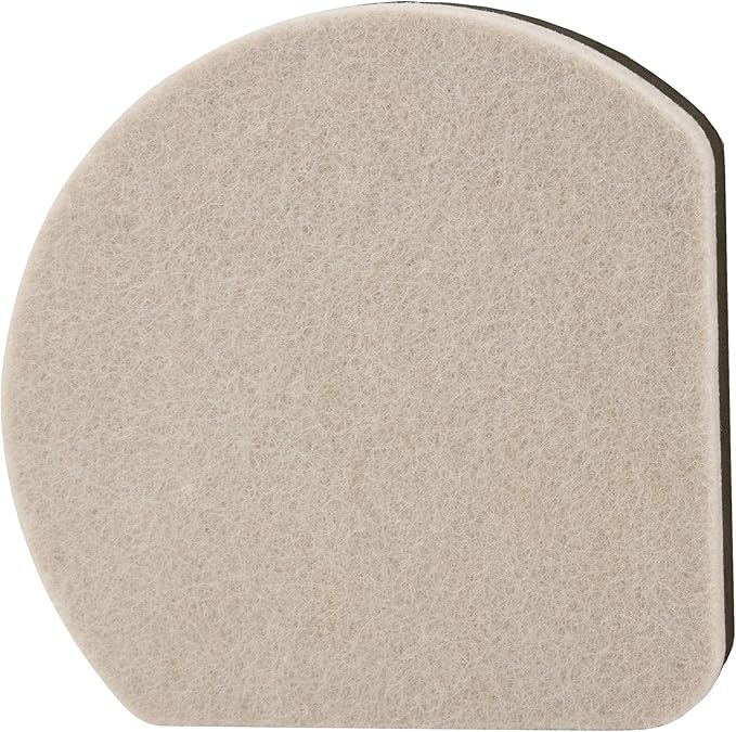 Super Sliders 5" Slide & Hide Reusable Furniture for Hard Surfaces - Effortless Moving and Surface Protection, Beige (4 Pack)
