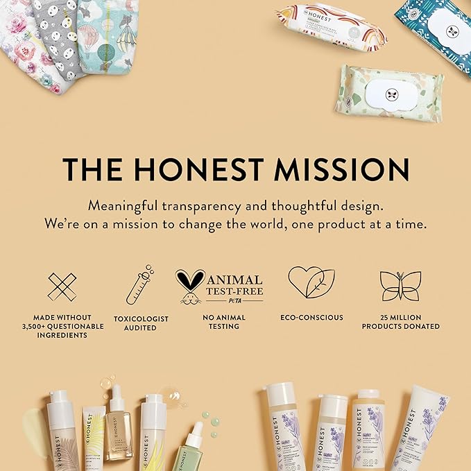 The Honest Company Nourish and Cleanse Naturally Scented Wipes Cleansing Multi-Tasking Wipes 99% Water Plant Based Hypoallergenic Sweet Almond 240 Count