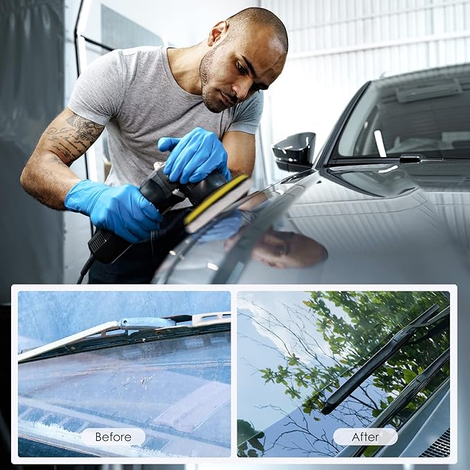 Buffing Polishing Pads, 5Pack 7 Inch Face for 6.7 Inch Backing Plate Compound Buffing Sponge Pads Cutting Polishing Pad Kit for Car Buffer Polisher, Polishing and Waxing