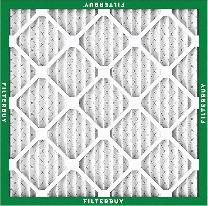 Filterbuy 10x10x1 Air Filter MERV 8 (MPR 700) Dust Defense Replacement (6-Pack), Electrostatic Pleated HVAC AC Furnace Filters, Made in USA (Actual Size: 9.50 x 9.50 x 0.75)