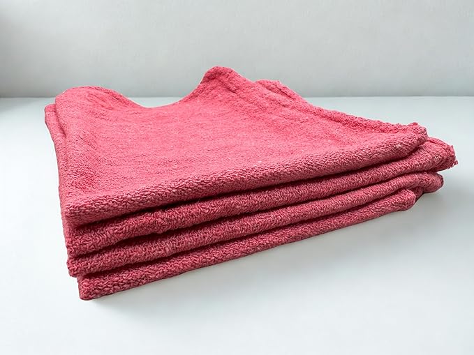 Angel-in-Armor Shop Towels (14”x14”) – 1000 Unit Box of Lint-Free Cotton Shop Towel Cleaning Rags – Durable Shop Rags for Auto, Garage, Industrial, and Commercial Use
