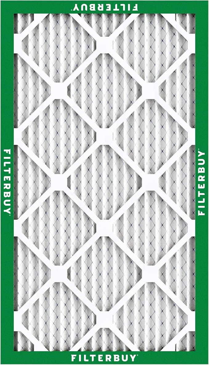 Filterbuy 18x30x1 Air Filter MERV 8 (MPR 700) Dust Defense Replacement (6-Pack), Electrostatic Pleated HVAC AC Furnace Filters, Made in USA (Actual Size: 17.75 x 29.75 x 0.75)