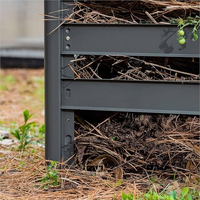 Vego Garden 32" Tall Modular Compost Bin 60" x 30" x 32"