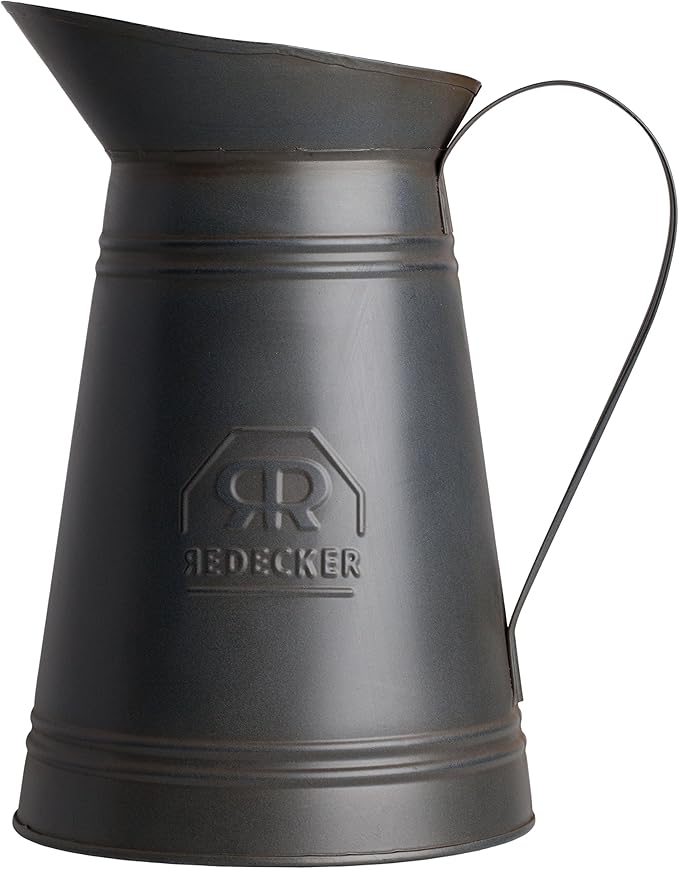 REDECKER Nylon Toilet Brush with Dark Coated Metal Holder, Oiled Thermowood Handle, Replaceable Head, Vintage Design, Made in Germany