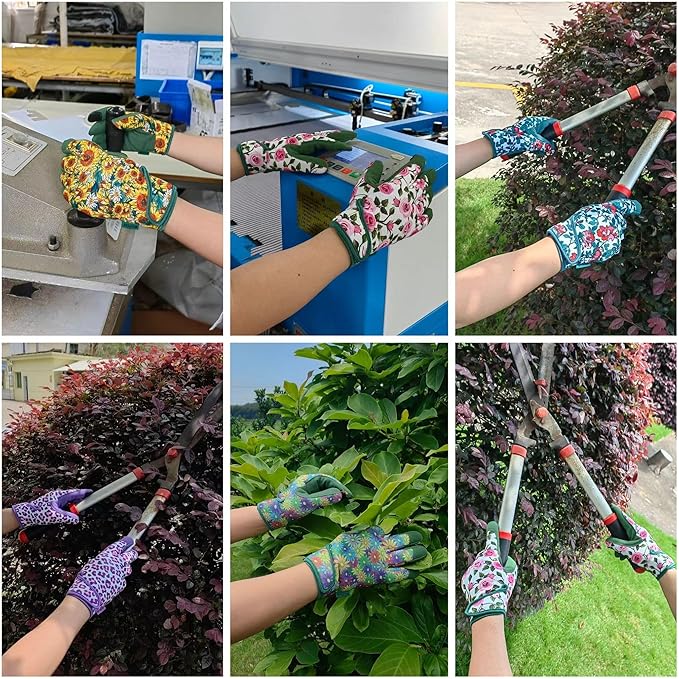 Thorn Proof&Puncture Resistant Gardening Gloves with Grip,Garden Gloves for Women, Leather Work Gloves,Gifts