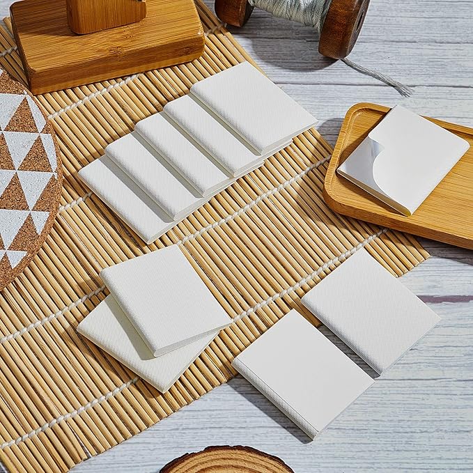 Zonon 32 Pieces Door Corner Seal Weatherstripping Exterior Door Frame Seal Draft Stopper Adhesive Corner Pads for Weather Stripping and Draft Protection (White)