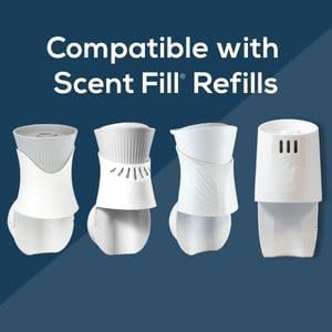Scent Fill Eucalyptus Spearmint Plug in Air Freshener, Scented Oil Refills, 2 Refills + Diffuser