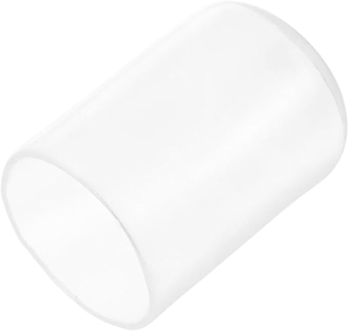 uxcell 20pcs Rubber End Caps Protective Caps 20mm ID Vinyl PVC Round Tube Bolt Cap Cover Screw Thread Protectors, Clear