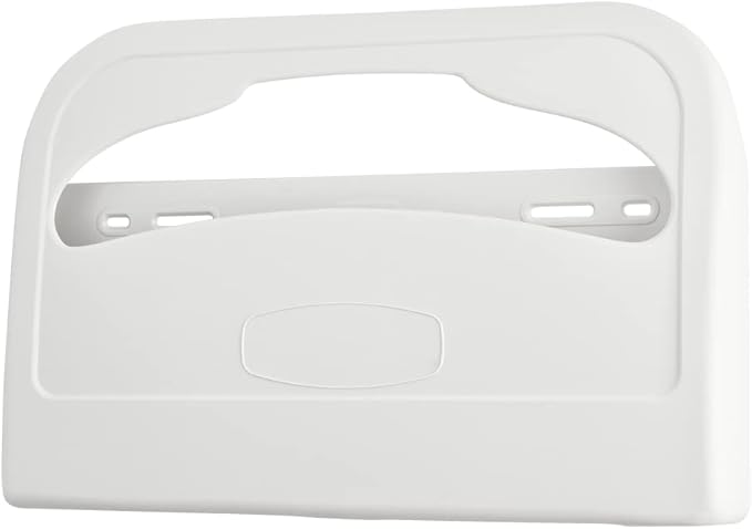 EZbrnd Wall Mount Half-Fold Toilet Seat Cover Dispenser for Commercial/Washroom/Office, Seat Cover Paper Sold Separately, White, 3100-EZ