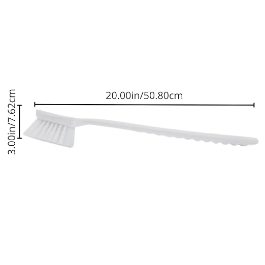 SPARTA 40501EC25 Plastic Large Scrub Brush, Kitchen Brush, Utility Brush With Long Handle For Cleaning, 20 Inches, Tan, (Pack of 6)