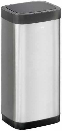 EKO EcoSmart Tall and Large Kitchen Trash Can, 80L/21.1G High Capacity, Touchless Soft Square Motion Sensor Garbage Can, Brushed Stainless Steel