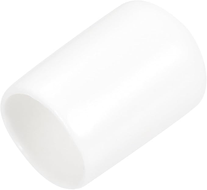 uxcell 20pcs Rubber End Caps 13mm ID Vinyl Round End Cap Cover Screw Thread Protectors White