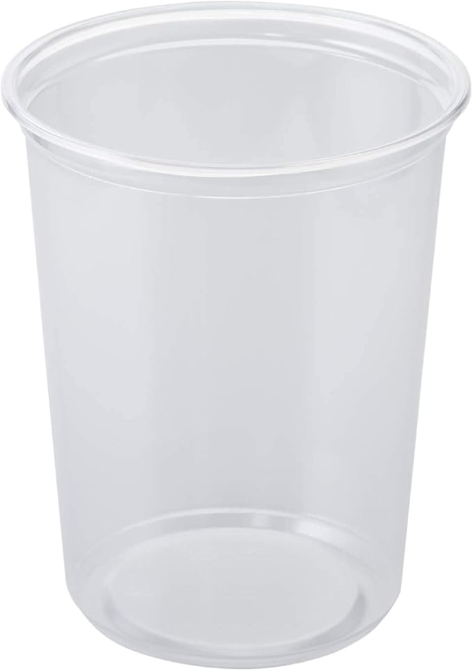 Karat [32oz - 240 ct] Clear PP Injection Molded Round Deli Containers with Lids (FP-IMDC32-PP)