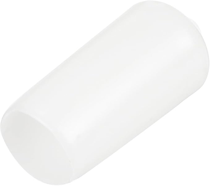 uxcell 20pcs Rubber End Caps 10.5mm ID Vinyl Round Tube Bolt Cap Cover Thread Protectors White