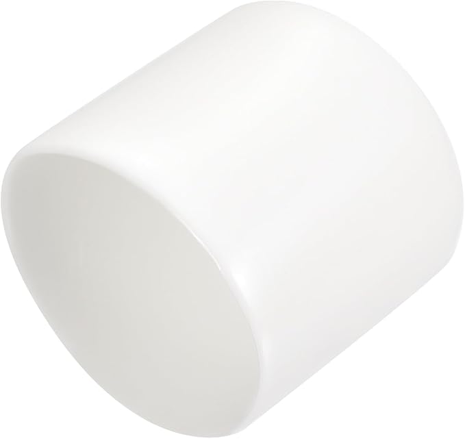 uxcell 20pcs Rubber End Caps 26mm ID Vinyl Round End Cap Cover Screw Thread Protectors White